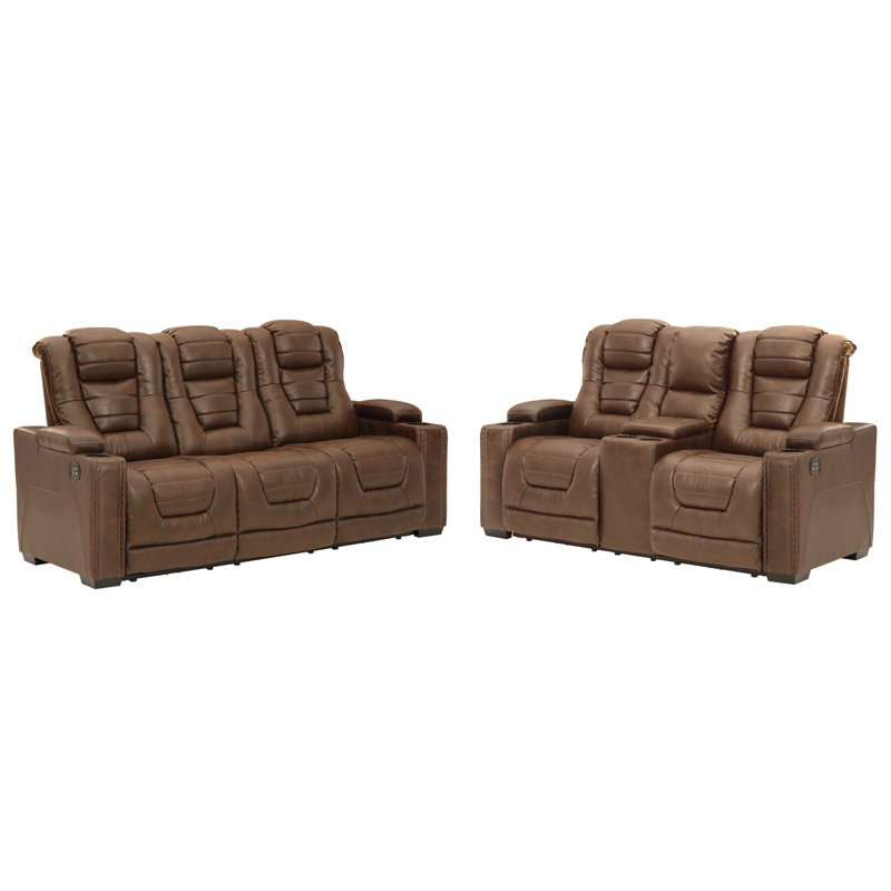 Signature Design by Ashley Owner's Box 2 Piece Reclining Living Room Set & Reviews Wayfair
